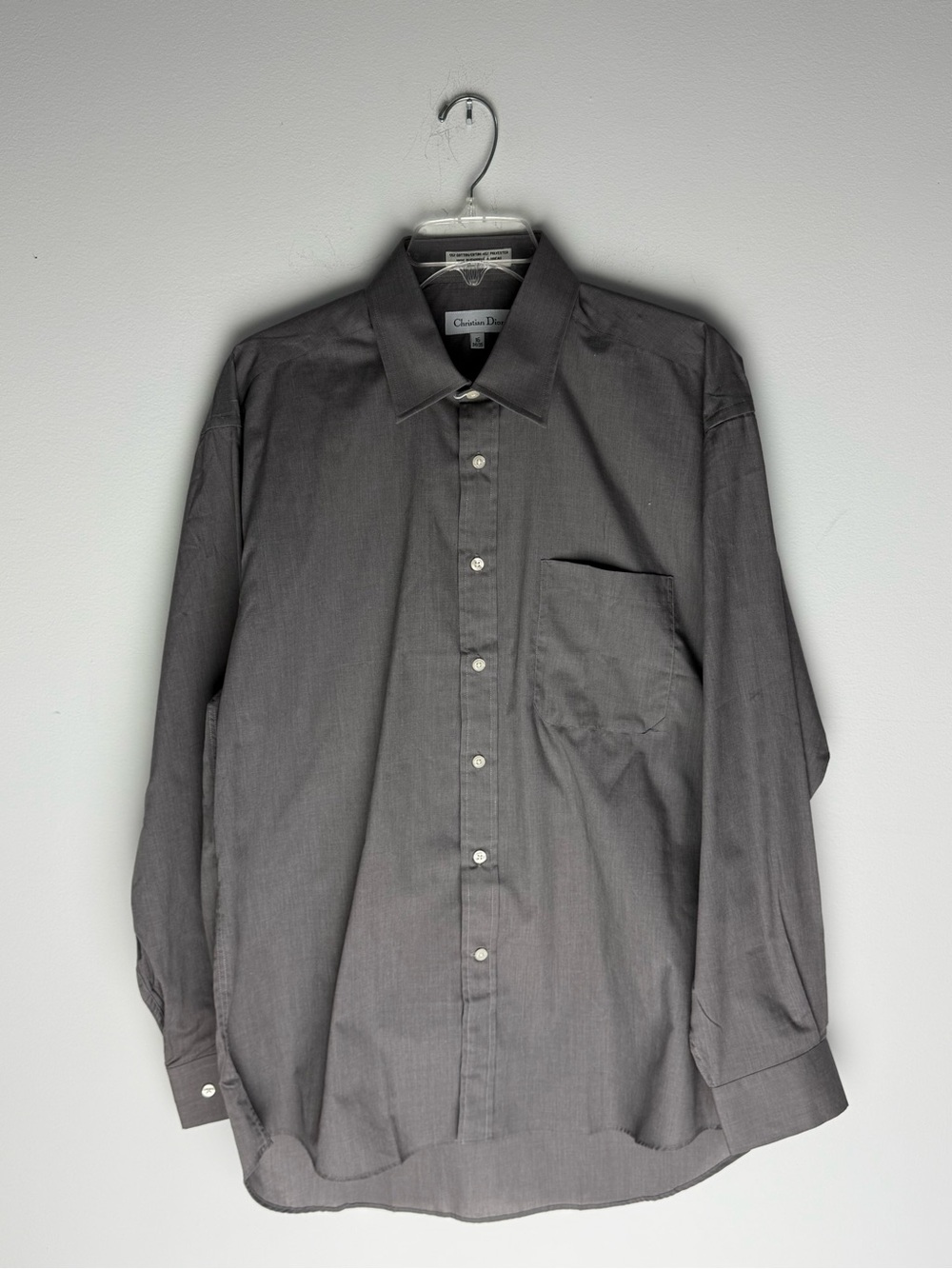 Dior Men’s Button-Up Dress Shirt - Charcoal